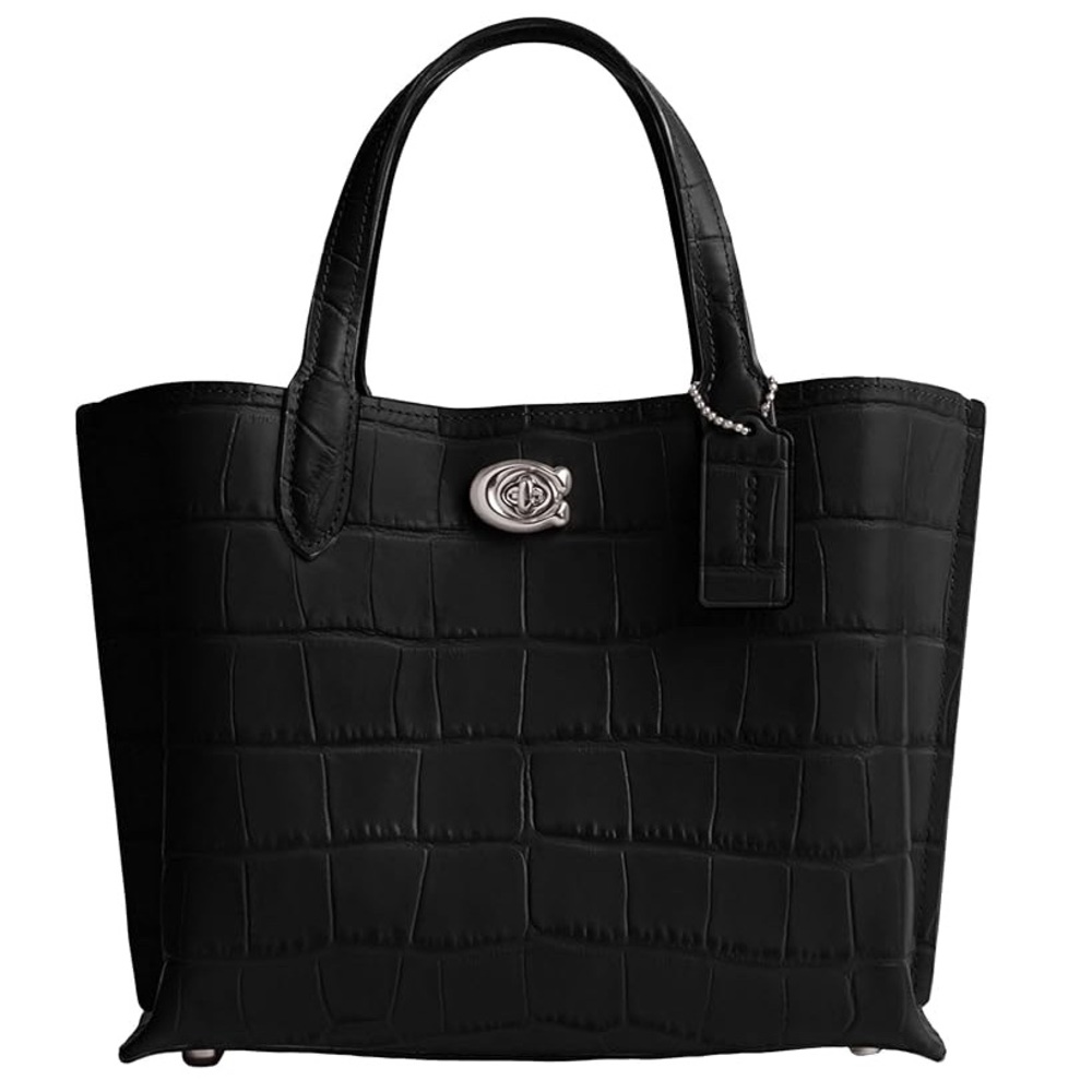 Coach Embossed Croc Willow Tote 24